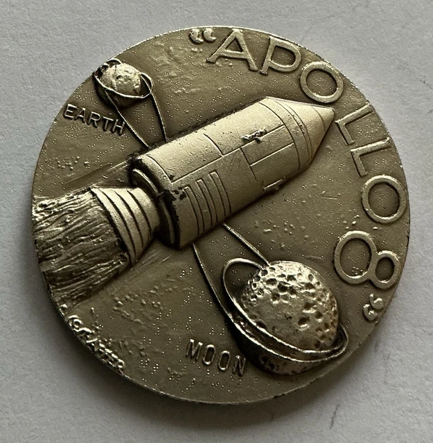 APOLLO 8 AFFER Coin Medal NASA Space Moon £8.86 - PicClick UK