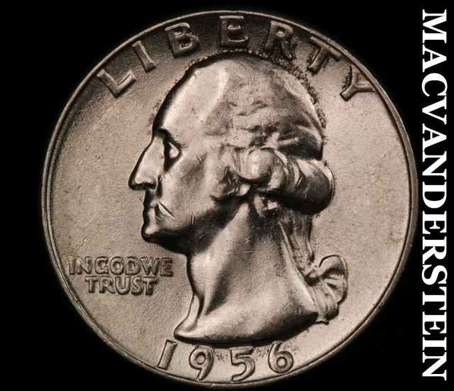 1956 Washington Quarter-Brilliant Uncirculated Lustrous #N9607