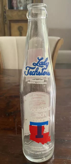 1981 Louisiana Tech Lady Techsters Coca Cola Coke  Soda 10 ounce EMPTY  Bottle