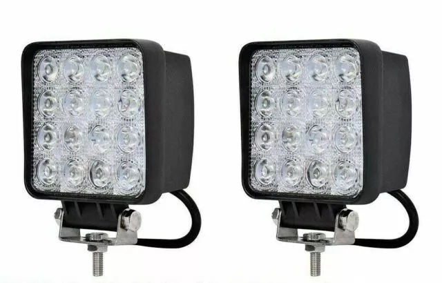 2X 48W Watt Led Luce Faro Supplementare 24V Da Lavoro Faretto Auto Barca Camion