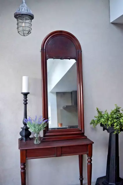 Antique Mirror Mahogany Victorian Large Mirror