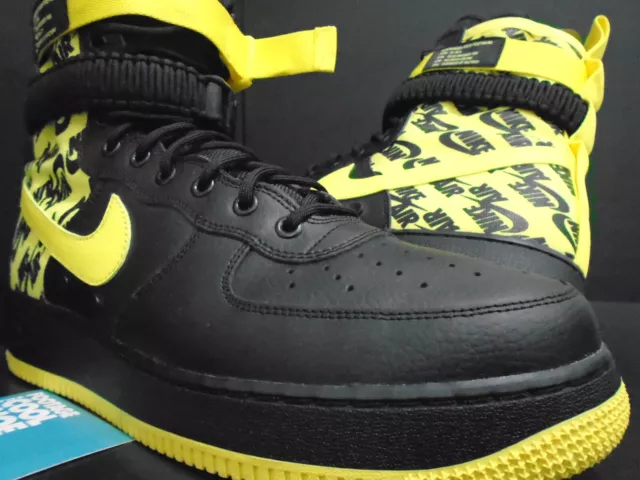 Sf air force 1 high black dynamic yellow hotsell