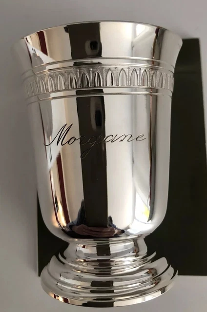 CHRISTOFLE Timbale Non Gravée - Modèle Malmaison STERLING - Argent Massif EUR 450,00 - FR
