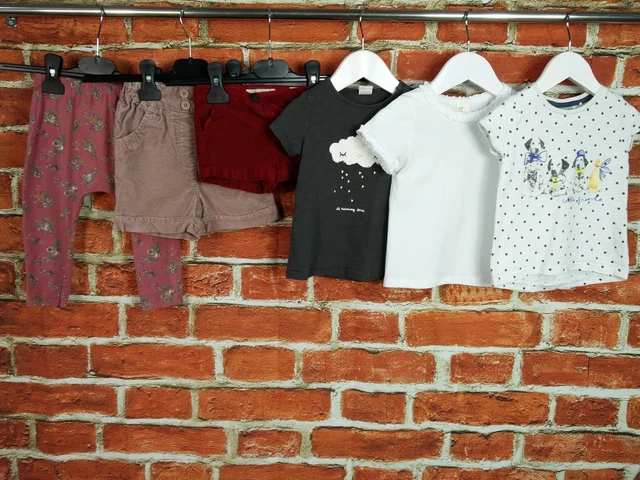 Baby Girl Bundle Age 9-12 Months Next Zara H&M Shorts Leggings Top T-Shirt 80Cm