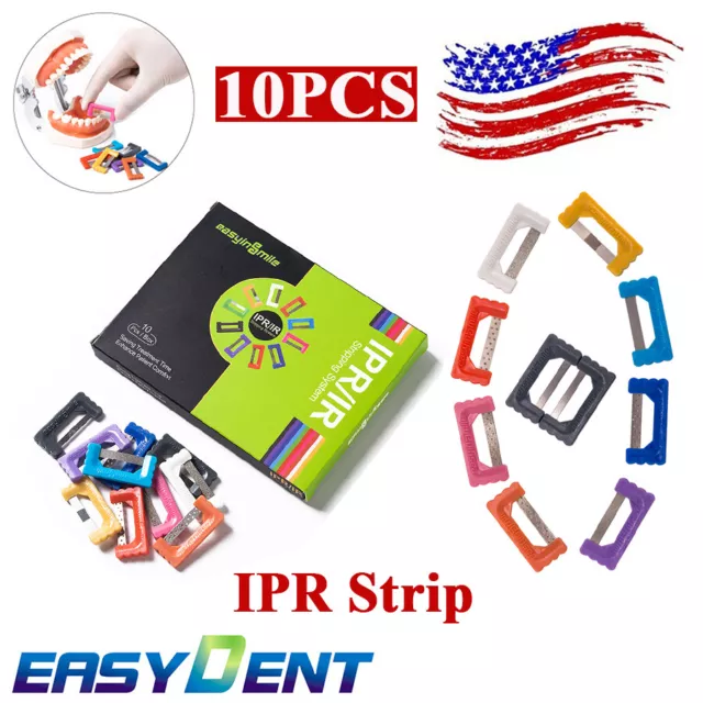 Dental Ortho Restorative IPR Strips Veneer Crown Interproximal Polish Strip 10Pc
