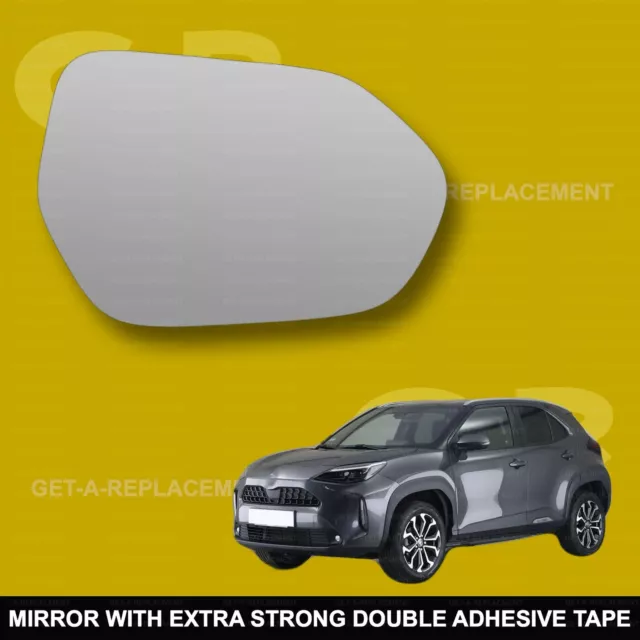 For Toyota Yaris Cross wing mirror glass 20-23 Right Driver side Spherical