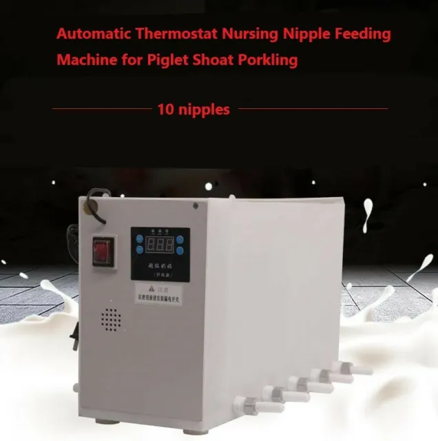 Automatic Thermostat Nursing Nipple Feeding Machine for Piglet Shoat Porkling B