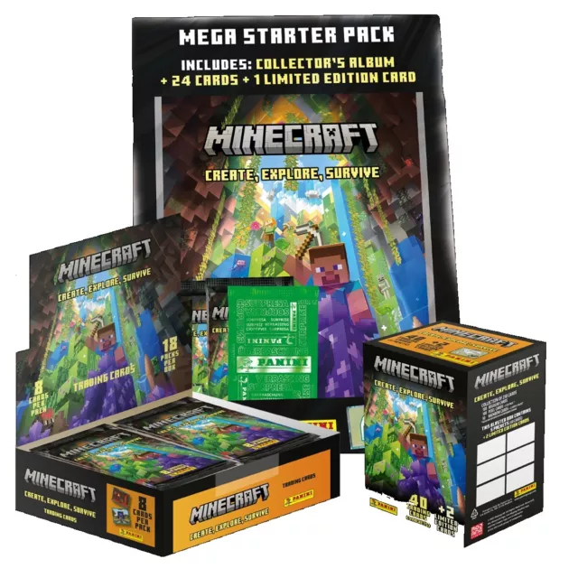 PANINI MINECRAFT CREATE Explore Survive Trading Card £12.75 - PicClick UK