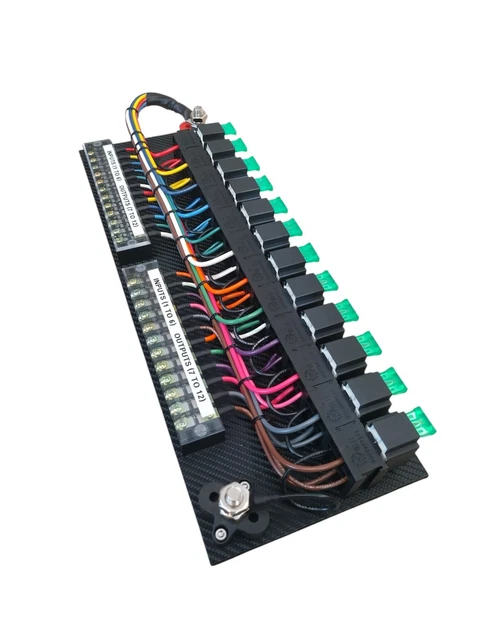 AirdoutRacing 6-Way Fuse/Relay Panel With Switches – Universal For LS Swap, Hot Rod, Race Car