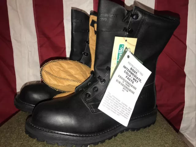 New Belleville GI Issue Intermediate Cold/Wet Weather Army Combat Boots 9.5R NWT