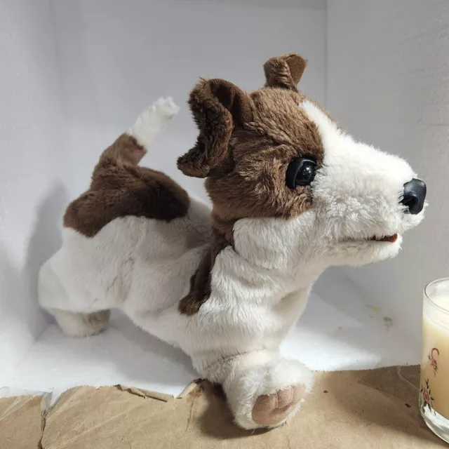 Folkmanis 12" JACK RUSSELL TERRIER DOG PUPPY Hand Puppet Plush Stuffed AS IS EYE 3