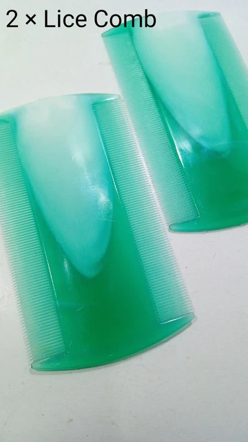 Double side Lice Combs Nit Comb Plastic Green Lice Detection Hair Lice Remover