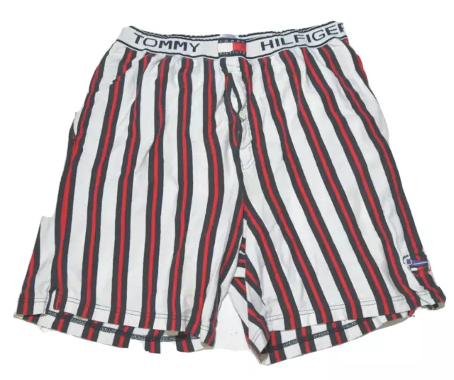 Tommy Hilfigher Shorts Bottoms Vintage's Red White Blue Stripe Men's Size Large.