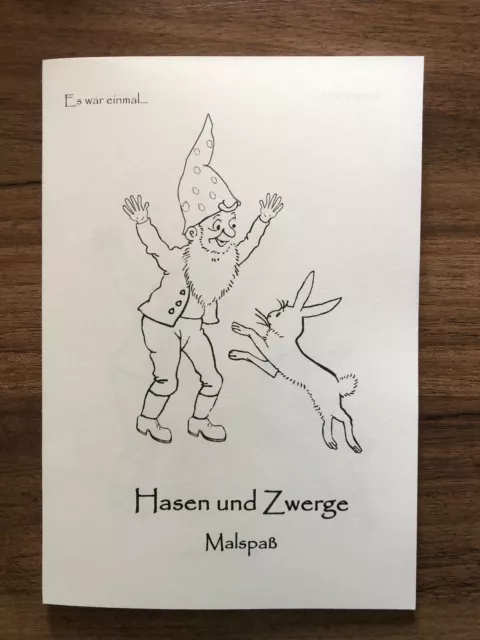 Malbuch Ostern Hasen und Zwerge Malspaß Malheft