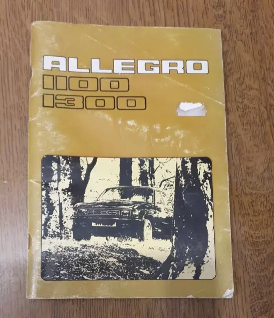 Allegro 1100/1300  Drivers Handbook 1976