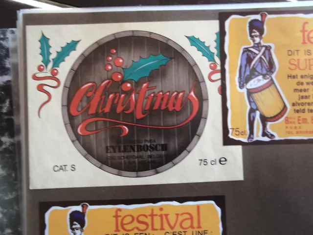 Eylenbosch Brewery Christmas Belgian Beer Label