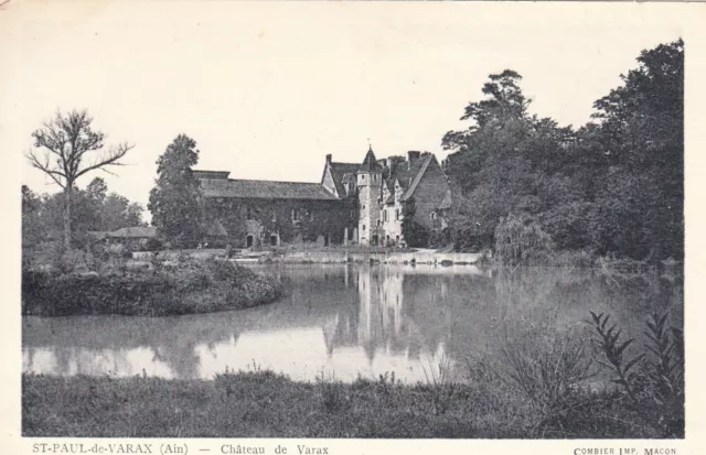 Carte postale ancienne AIN SAINT-PAUL-DE-VARAX château de Varax écrite