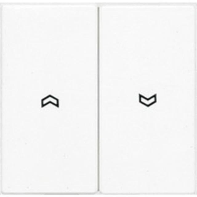 Jung x2 Cache Interrupteur pour stores blanc LS995PWW