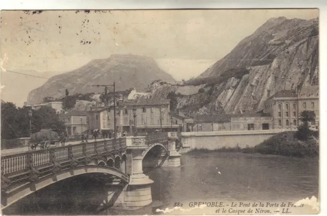 38 - cpa - GRENOBLE - Le pont de la porte de France ( i 4561)