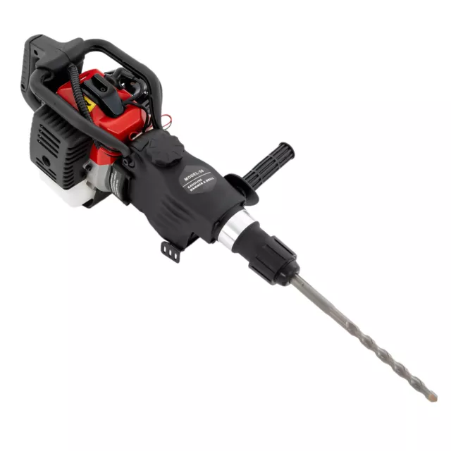 32.6CC 3in1 Gasoline Demolition Jack Hammer Drill Concrete Breaker Chisel 1.2KW