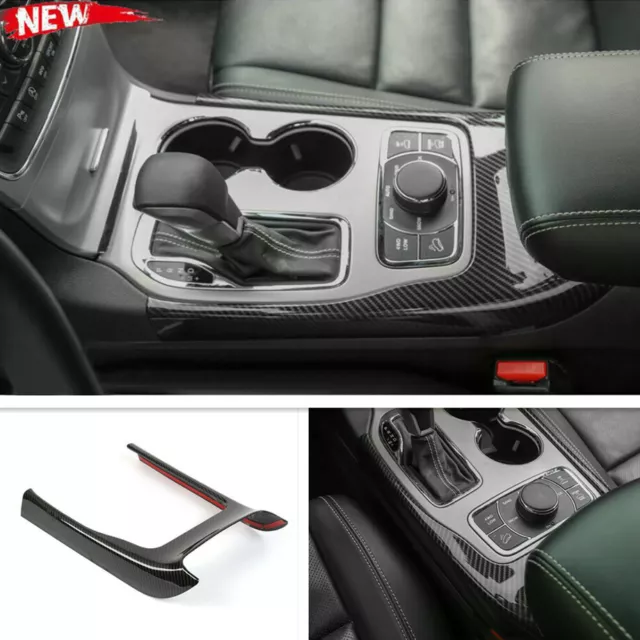 For 2014-2021 Jeep Grand Cherokee Carbon Fiber Inner Gear Shift Frame Cover Trim