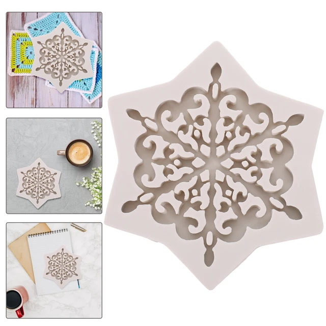 Silica Gel Liquid Silicone Mold Molds Resin Christmas Snowflake Sugarcraft