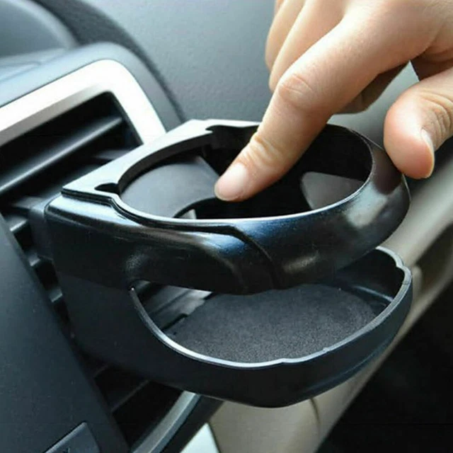 Car Accessories Black Drink Cup Holder Air Vent Clip-on Mount Water Bottle Stand