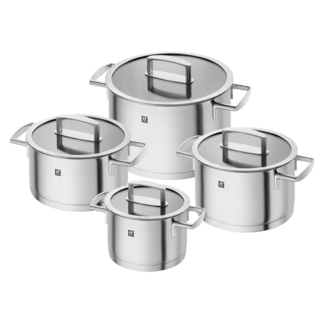 Zwilling Set de casseroles en acier inoxydable, 8 pièces, "Vitality"