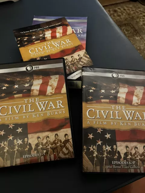PBS - The Civil War  A Film By Ken Burns  DVD Set W/16 Page Collectors Booklet