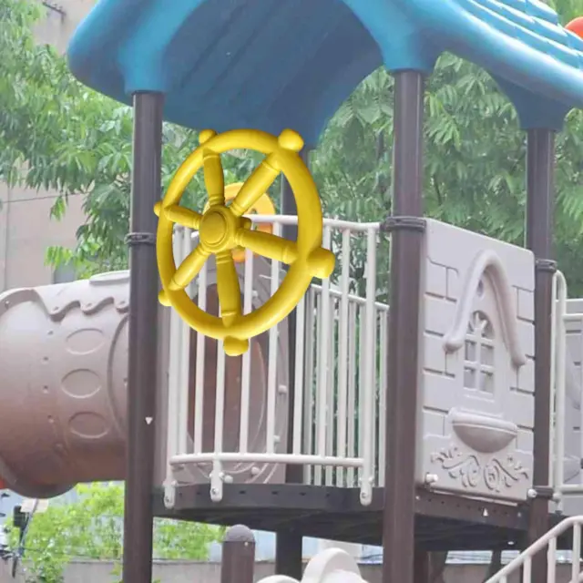 Pirate Ship Wheel Kids Steering Wheel Toy for Backyard Tree House Play House