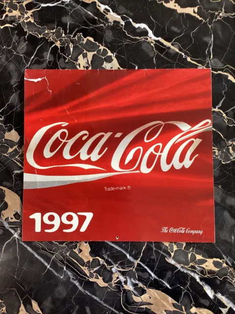 Vintage 1997 Coca-Cola Calendar Never Used Good Condition