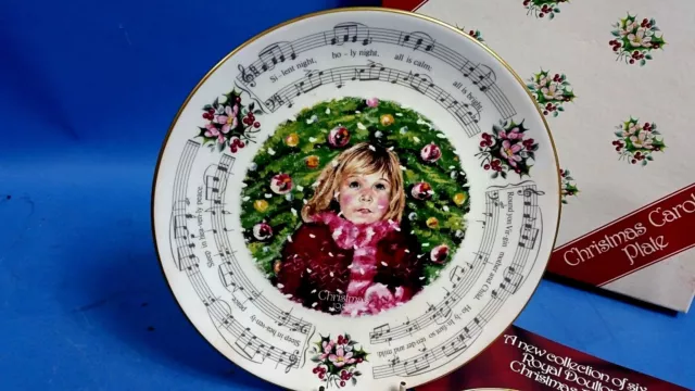 Lovely Royal Doulton Christmas Plate 1983 Silent Night Limited Edition Original