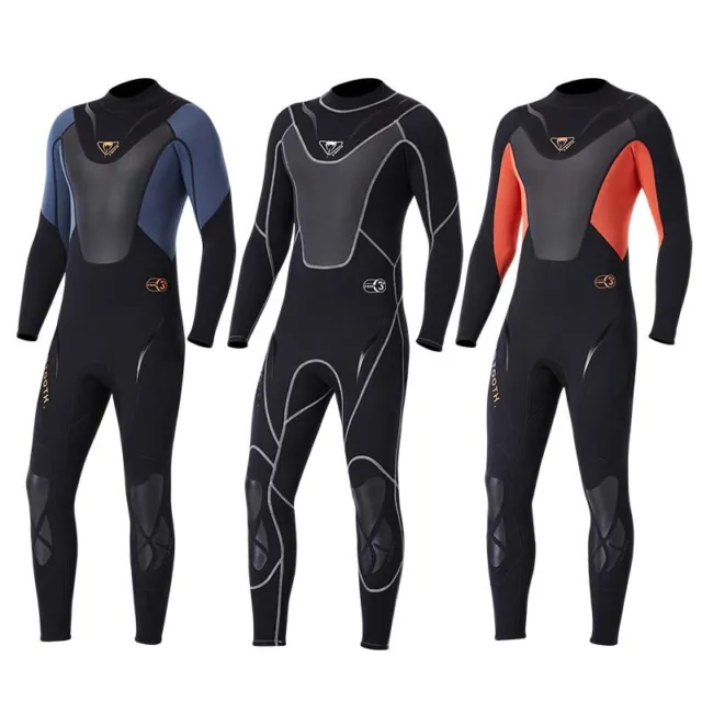 3mm Men Full Length Wetsuit Thermal Neoprene Kayak Surf Wet Swimming Diving Suit