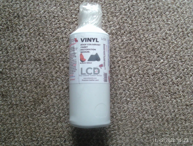 LCD Vinilo Techo Colorante Medio - NEGRO Techo Campana Tinte Vinilo - 500ml
