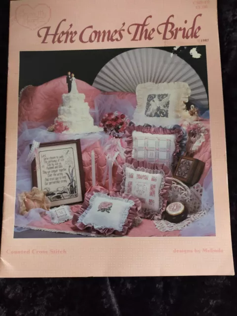 Here Comes The Bride Counted Cross Stitch Pattern Booklet