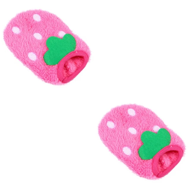 2 piezas Moda Conejito Ropa Cálido Chaleco Conejo Capucha Divertido Disfraz de Mascota Pequeña