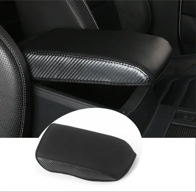 For VW Arteon 2019-2023 Carbon Fiber Leather Central Console Armrest Box Cover