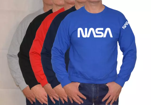 Nasa,Space,Moon,Spacex,Large Logo,Sweatshirt ,Unisex