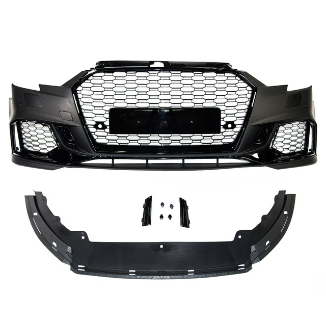 JMS RS3 Style Front Bumper Kit For Audi A3/S3 8V 2014–2016 – Quattro Grill & Lip Included