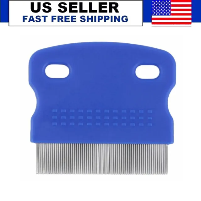 Hair Plastic And Metal Comb For Lice Louse And Nit Comb for Head Lice Treatment