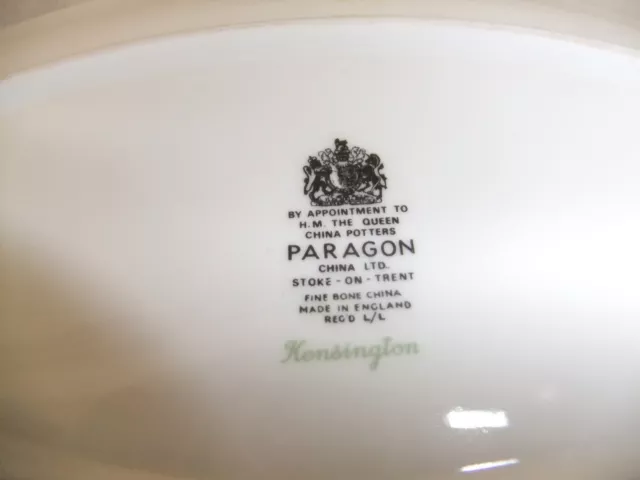 Royal Albert & Paragon - Kensington - vintage 1984 tableware, stamps vary - 1A2D 3