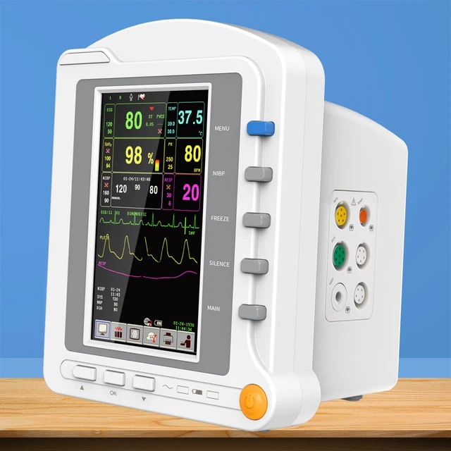 MULTI-PARAMETER PATIENT MONITOR Portable Vital Sign Monitor ECG,RESP ...