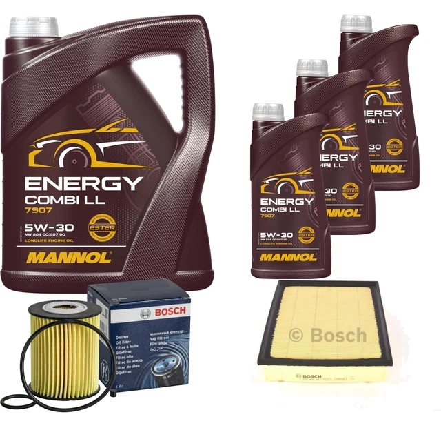 DENCKERMANN Inspektionspaket MANNOL Energy 5W-30 8L Für BMW 5er 523i