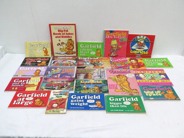 GARFIELD JIM DAVIS over 30 retro comic strip books annuals jokes