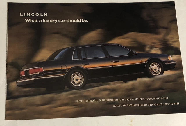 Lincoln Continental vintage Print Ad pa3