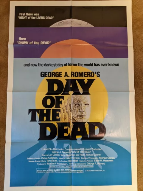George A. Romero's Day Of The Dead (1985) - Original One-Sheet folded 27 x 41