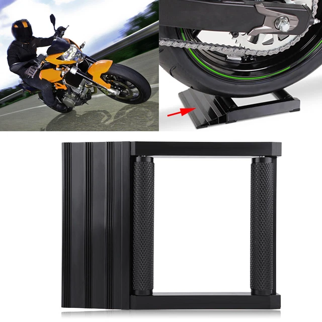 Supporto per pulizia rullo catena pneumatici moto alluminio