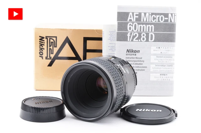 Tested! [MINT w/ BOX] Nikon AF Micro Nikkor 60mm f/2.8 D Macro Lens From JAPAN