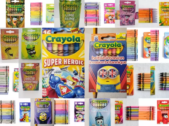 Crayola Crayons RARE OOP Meltdown Metallic Glitter Minions HUGE DISCOUNT SALE