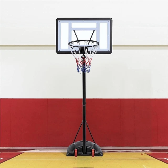 Yaheetech Outdoor Basketball Stand Portable Hoop Net System on Wheels 170-230 cm